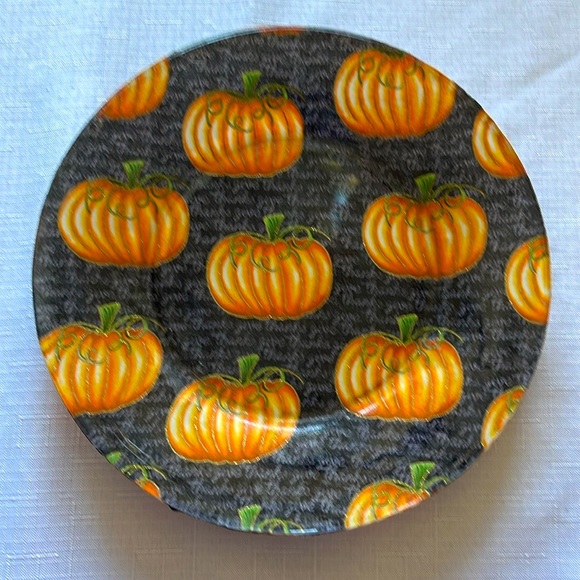 GLASS PLATE DECOUPAGED HAND MADE TECNIC - Picture 2 of 2